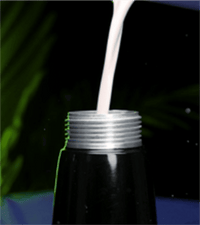 Pour the cream into the whipped cream dispenser.